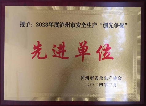 2023年度瀘州市安全生產“創(chuàng)先爭優(yōu)”先進單位